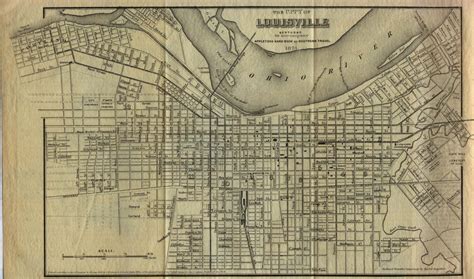 Mapa De Louisville-estados Unidos