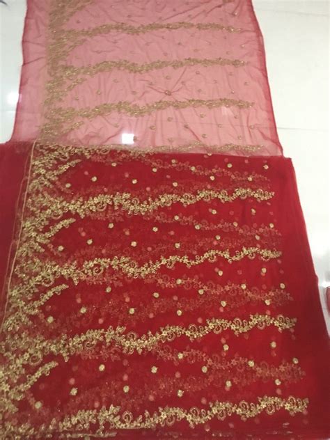 Net Embroidery Fabric - Net Cording embroidered fabrics Trader ...