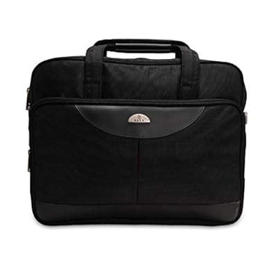 KARA Unisex Black Nylon 14" Inch Laptop Messanger Bag for Office ...