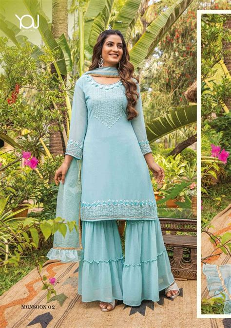 Wanna Monsoon catalog Fancy Womens Ethnic Kurtis Heavy layer Sharara ...