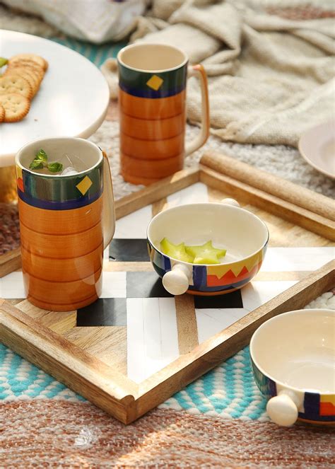 Get Boho Fiesta Jumbo Coffee Milk Mugs - Set of 2 at ₹ 999 | LBB Shop