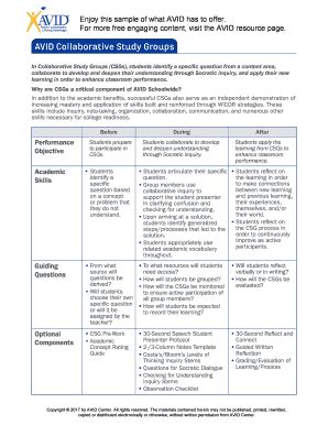 Avid Csg Form - Fill Online, Printable, Fillable, Blank | pdfFiller