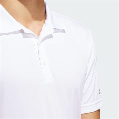 adidas Men's Golf Core adidas Performance Primegreen Polo Shirt - White ...