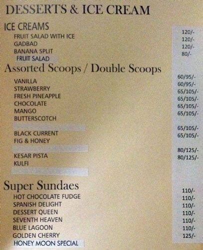 Menu at The Square Plate, Bengaluru