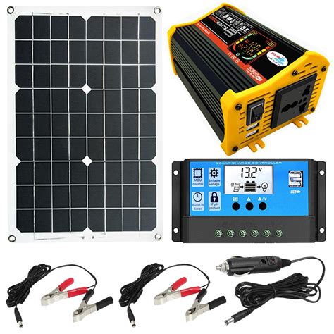 Buy Voiakiu Solar Panel Generator, Solar Panel Starter Kit with ...