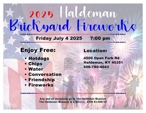 2025 Haldeman Brickyard Fireworks, 4500 Open Fork Rd, Morehead, KY ...