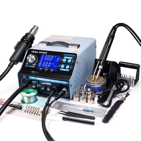 Buy YIHUA 992DA+ 4 in 1 HOT AIR REWORK Station Soldering Iron Station ...