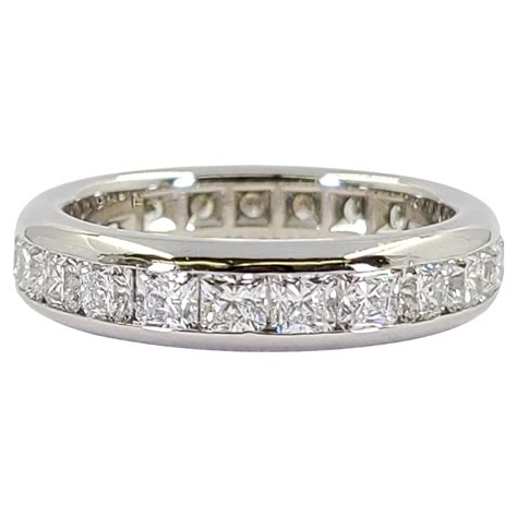 Tiffany and Co. Platinum Shared-Setting 2.86ctw Diamond Eternity ...