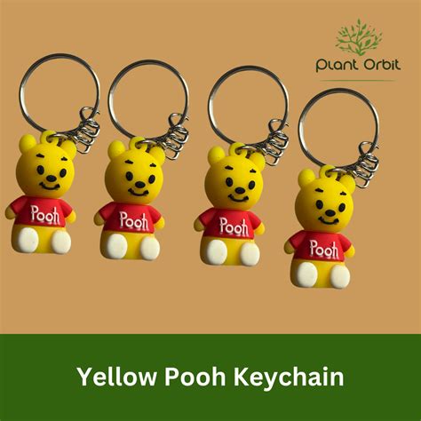Yellow Pooh Keychain – Plant Orbit