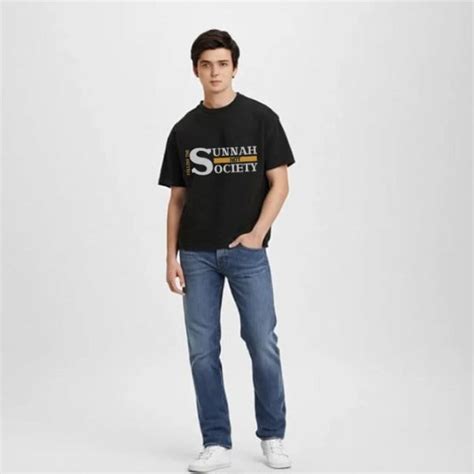 Islamic T-Shirt for Men – Follow the Sunnah Not Society | Black Cotton ...