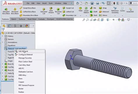 Thread in SolidWorks 的图像结果