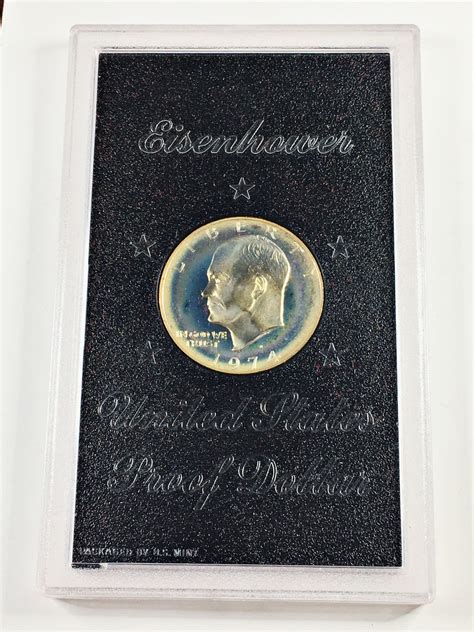 1974-S Eisenhower Proof Silver Dollar*In Original US Mint Custom Holder ...