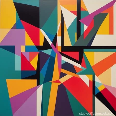 Geometric Abstract Art | Stable Diffusion Online