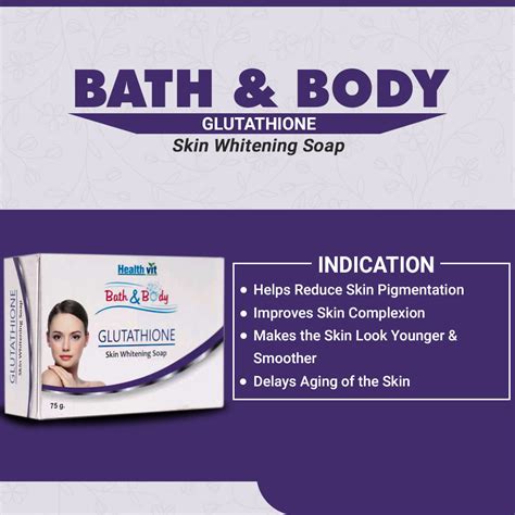 Healthvit Bath & Body Glutathione Soap, 225 gm (3 x 75 gm) Price, Uses ...