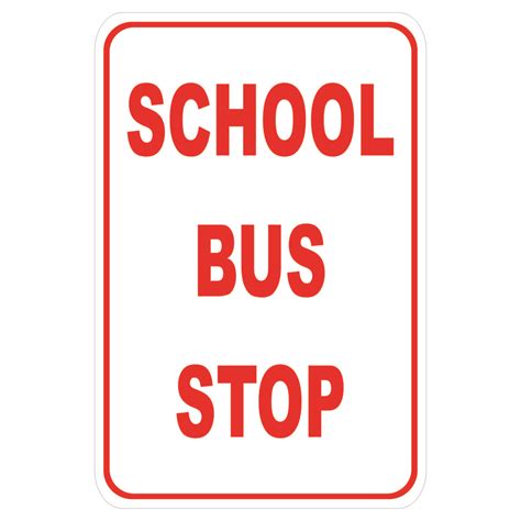 Image result for School Bus Stop Sign