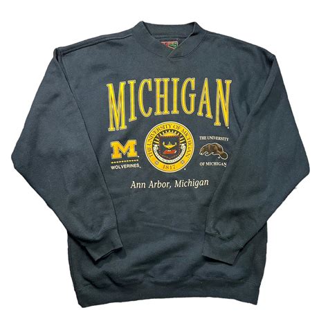 90s Michigan state jumper size xl in good condition... - Depop