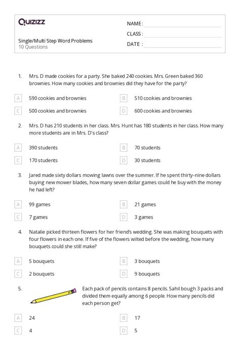 Image result for Multi-Step Word Problems