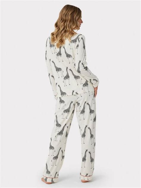 Chelsea Peers Organic Cotton Giraffe Pyjamas