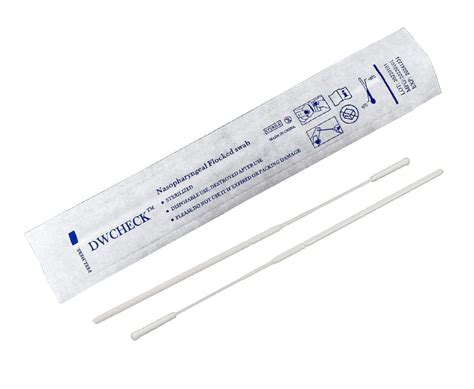 Nasopharyngeal Collection Flocked Nasal Swab， Nasal Swabs Sterile ...