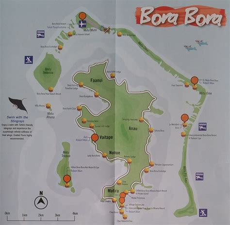 Bora Bora On World Map, Bora Bora - Polinesia Francese - Oceania ...