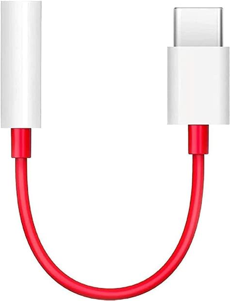 OnePlus Type-C to 3.5mm Auxiliary Adapter (Red) : Amazon.in: Electronics