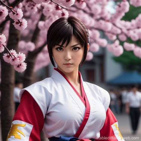 sakura kasugano the character from street fighter Prompts | Stable ...