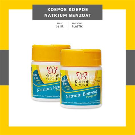 Jual NATRIUM BENZOAT 33GR KOEPOE KOEPOE -PENGAWET MAKANAN MINUMAN KUPU ...