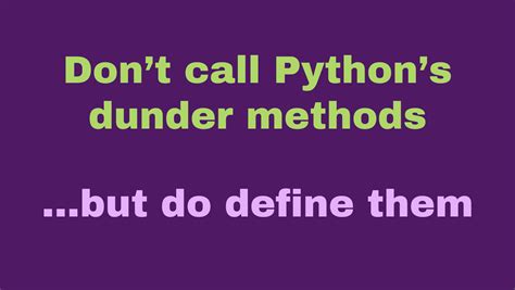 Image result for Dunder Methods Python