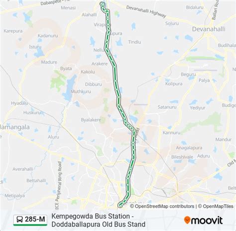 285m Route: Schedules, Stops & Maps - Doddaballapura Old Bus Stand ...