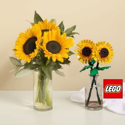 Sunshine - Sunflowers and Lego set: Order Flowers Online | Interflora ...