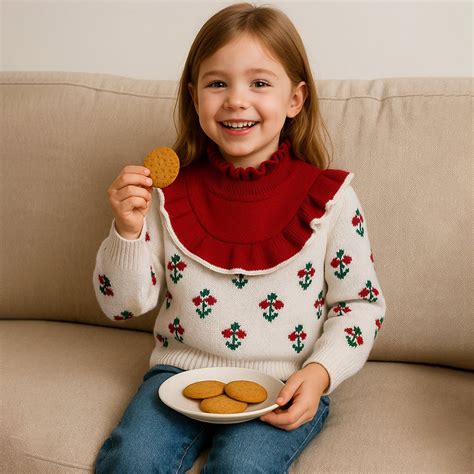 Little Surprise Box Kids Christmas Cardigan Festive | The Mom Store