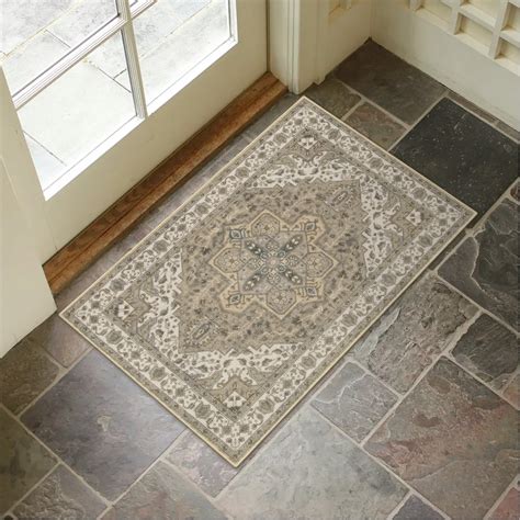 Amazon.com: 2 Pcs Washable Indoor Doormat 18" x 30" Non Slip Retro ...