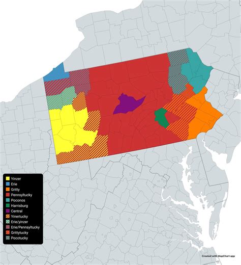 Remade map of Pa. This time I was not MUI, mapping under the influence. : r/Pennsylvania