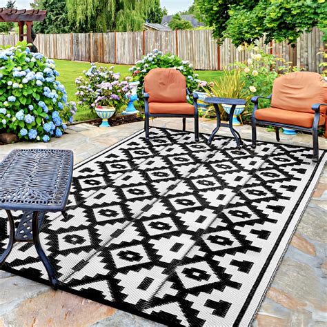 Loninak Outdoor Rug Carpet, Plastic Straw Rug, Waterproof Outdoor Rugs ...