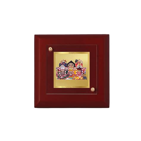 DIVINITI Lord Jagannath Ji Gold Plated Photo Frame For Home Decor ...