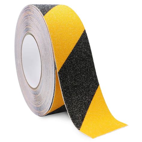 OPSUZY Black & Yellow Heavy Duty Anti-Skid Tape - 5cm x 5 Meter Roll ...