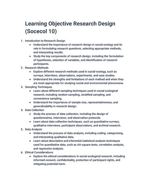 Image result for How to Write a Objective in Research Design