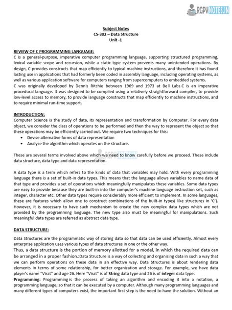 Data Structure Lecture Notes 的图像结果