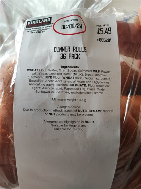 Nutritional Chart For Dinner Rolls Plain Dinner Rolls | Anthony & Sons