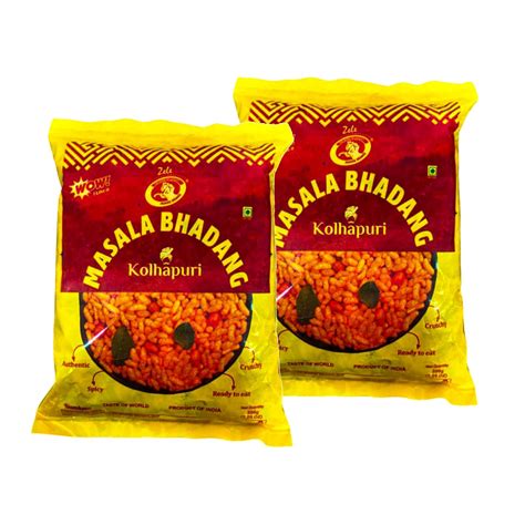 Zele kolhapuri Masala Bhadang Bhel 2 Packets of 200 Gm Each) |Authentic ...