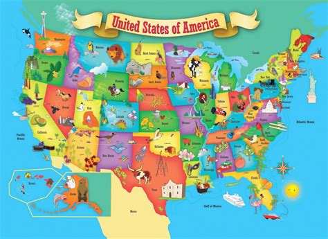 U.S. States Map Kids 的图像结果