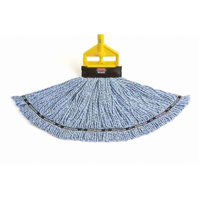 911824 Rubbermaid Wet Mop Handle, Side Gate Mop Connection Type, Blue ...