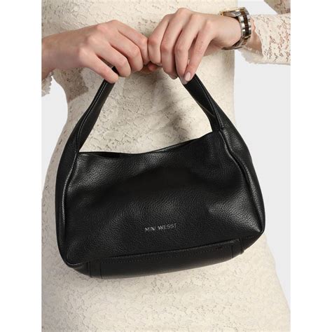 Buy MINI WESST Ashlie Handbag With Detachable Strap - Black Online