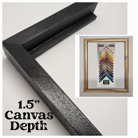 Thick Border Canvas Floating Frame, Made-to-Order Canvas Frame, Solid ...