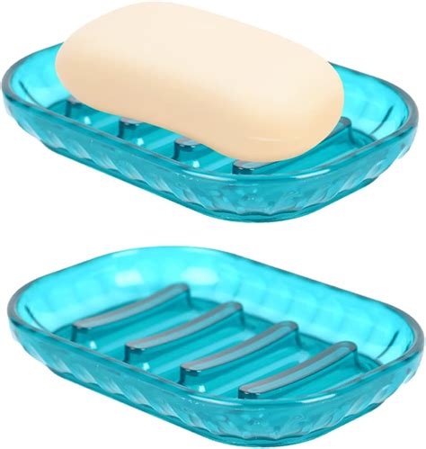 Amazon.com: INIUNIK 2 Pack Resin Soap Dish, Marble Look Soap Holder ...