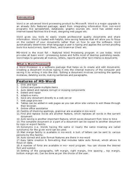 Image result for Word Notes Examples