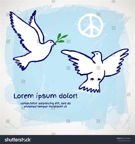 Flying Dove Olive Branch Peace Symbol: เวกเตอร์สต็อก (ปลอดค่าลิขสิทธิ์) 232055890 | Shutterstock