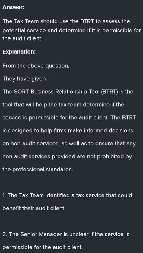 A Tax team determined their audit client could benefit from a tax ...