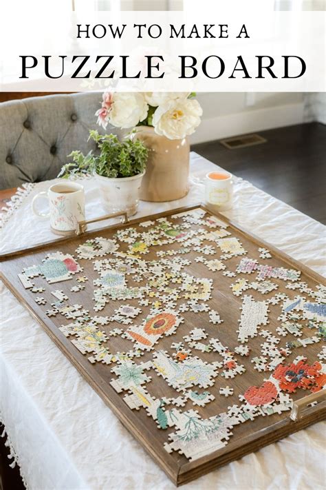 DIY Puzzle Board | Puzzle table, Diy puzzles, Puzzle board