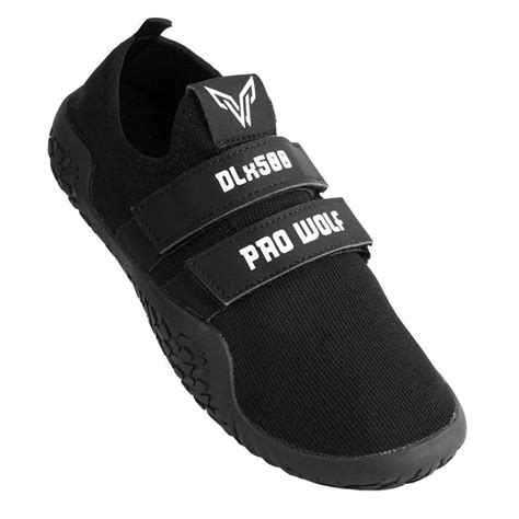 DLx500 Deadlift Barefoot Gym Shoes - Black | ProWolf | PRO WOLF